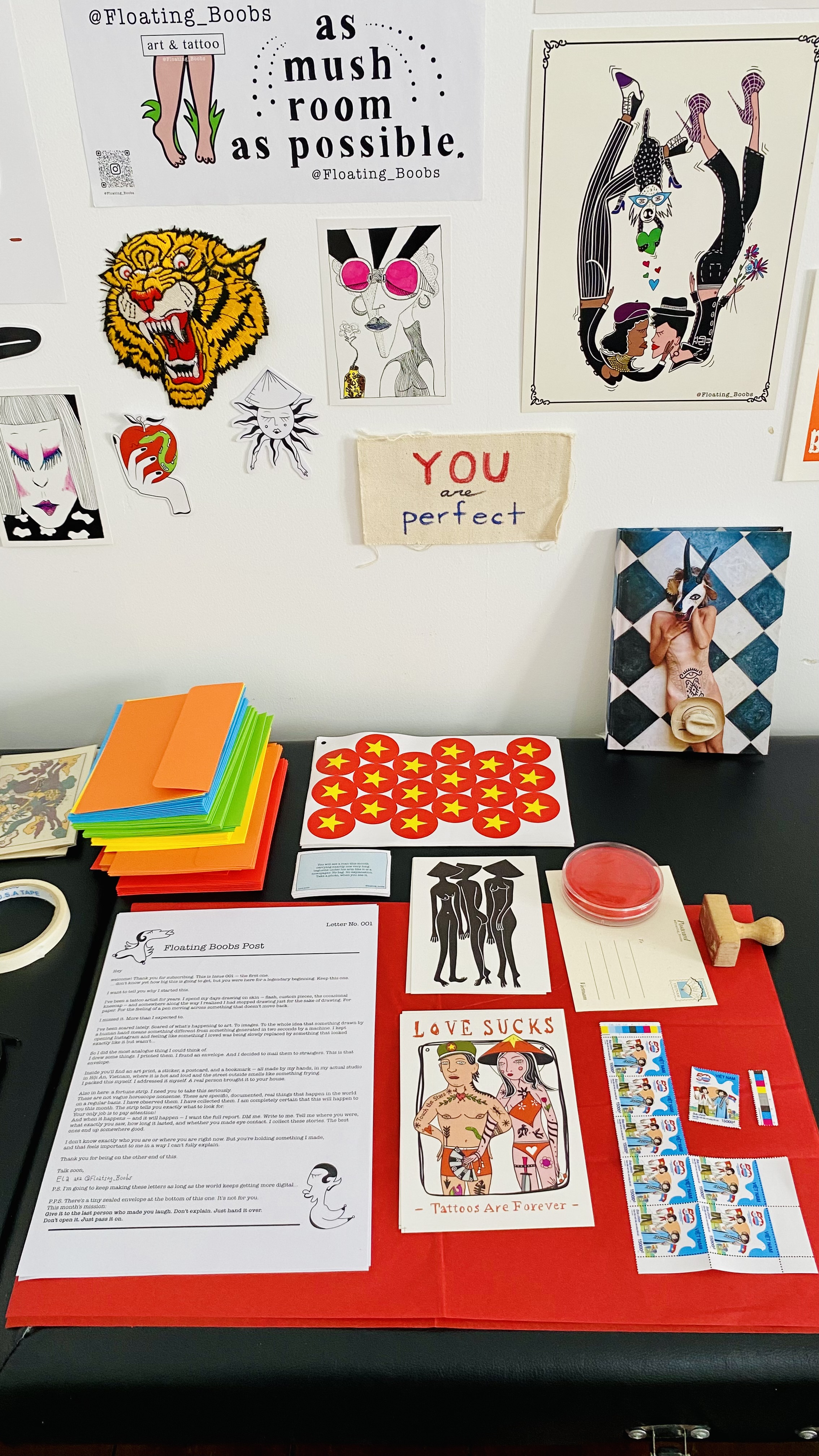Ela's studio contents